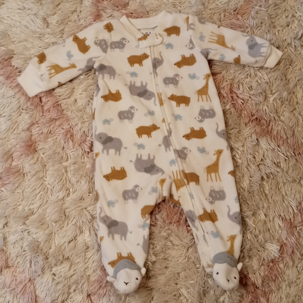 "Child Of Mine" by Carter's fleece baby footie.